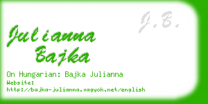 julianna bajka business card